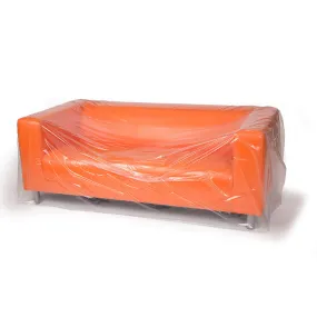 134" x 45" x 1 mil 100" Sofa Clear Eco-Manufactured Plastic Furniture Covers (Roll of 110)