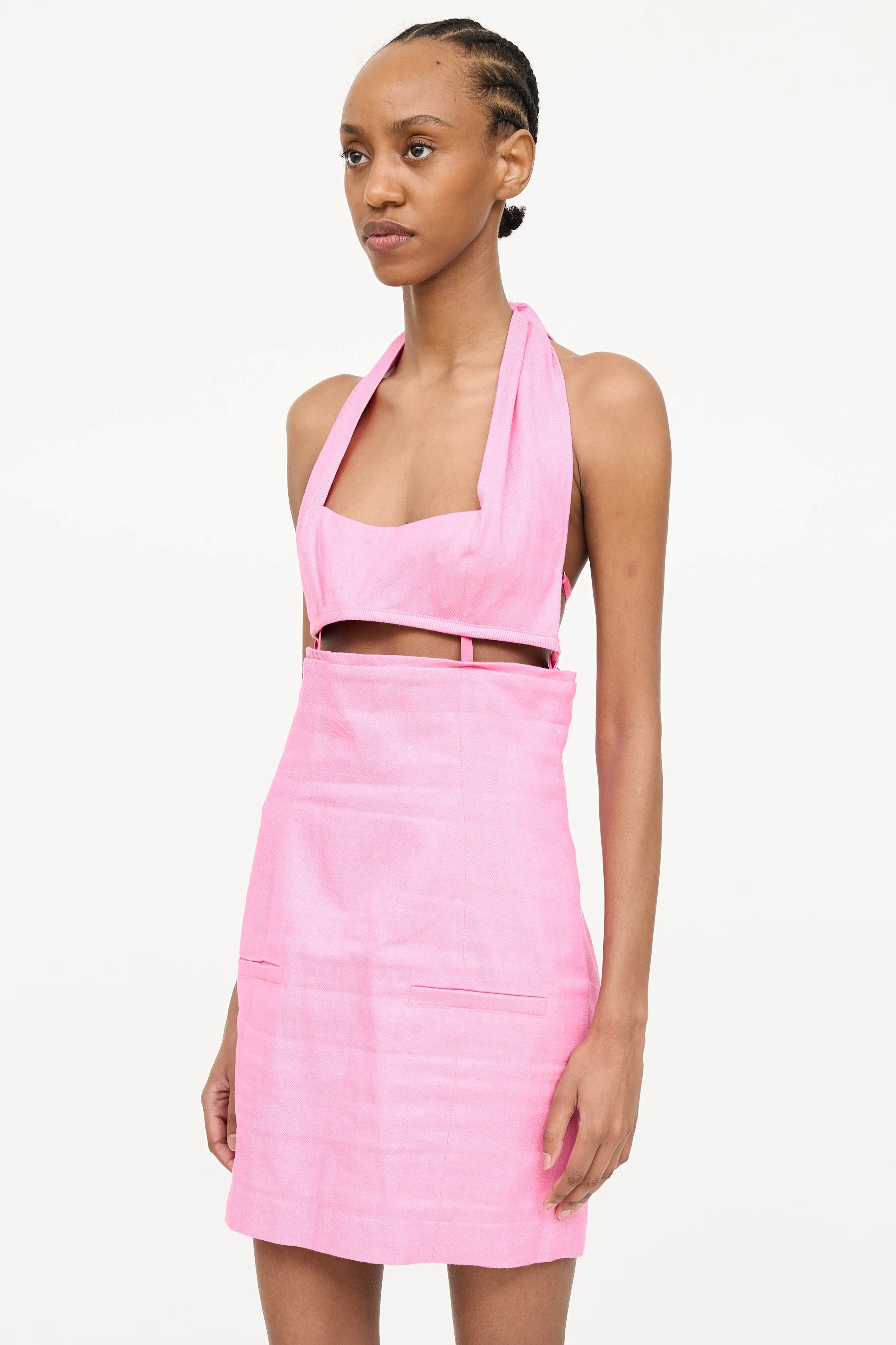 2022 "Le Splash" Halter Mini Dress