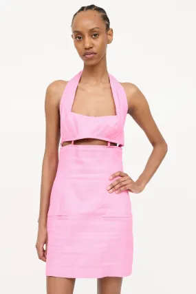 2022 "Le Splash" Halter Mini Dress