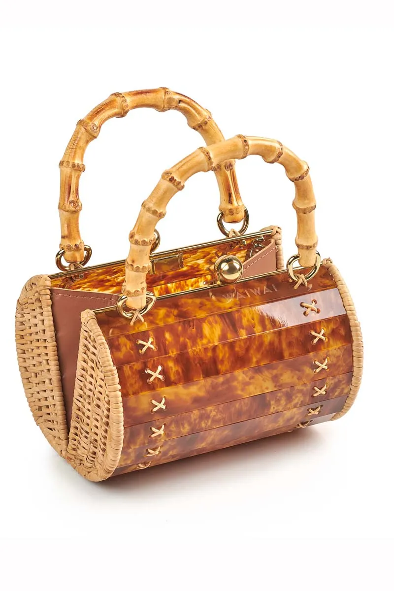 ALIX BAMBU BAG IN TURTLE