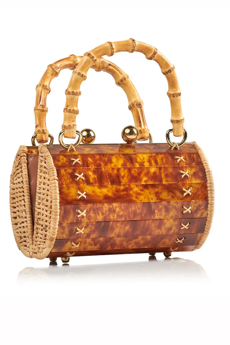 ALIX BAMBU BAG IN TURTLE