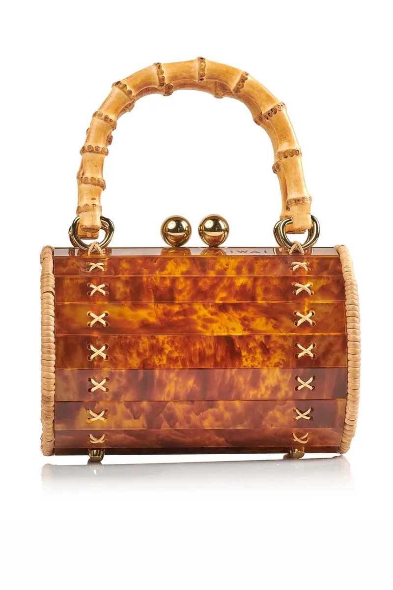 ALIX BAMBU BAG IN TURTLE