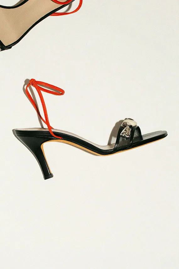 Black & Red Paola Sandal