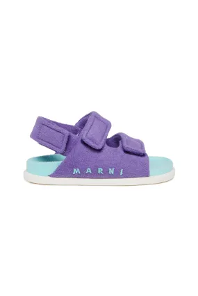 Branded terry fussbett sandals