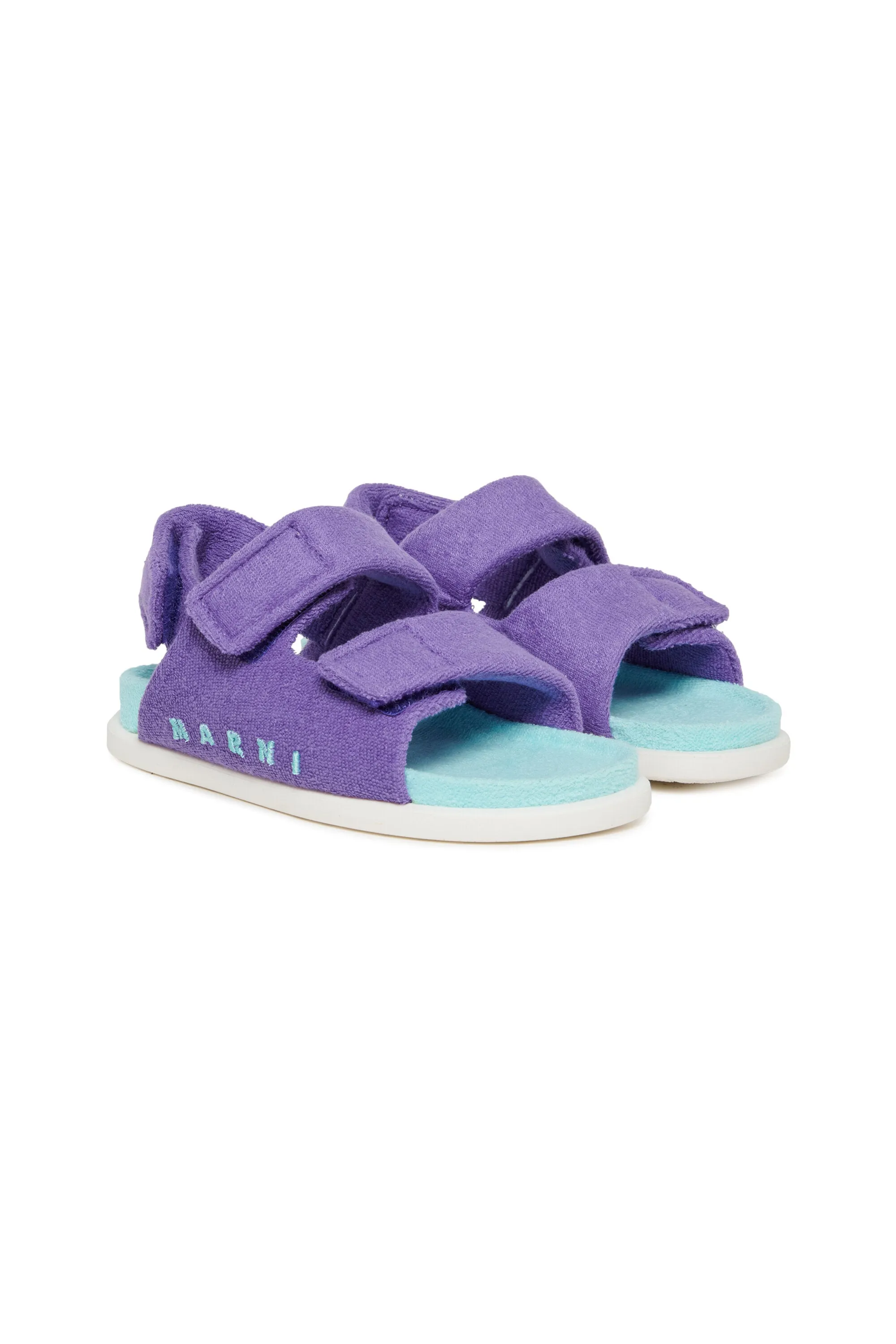 Branded terry fussbett sandals