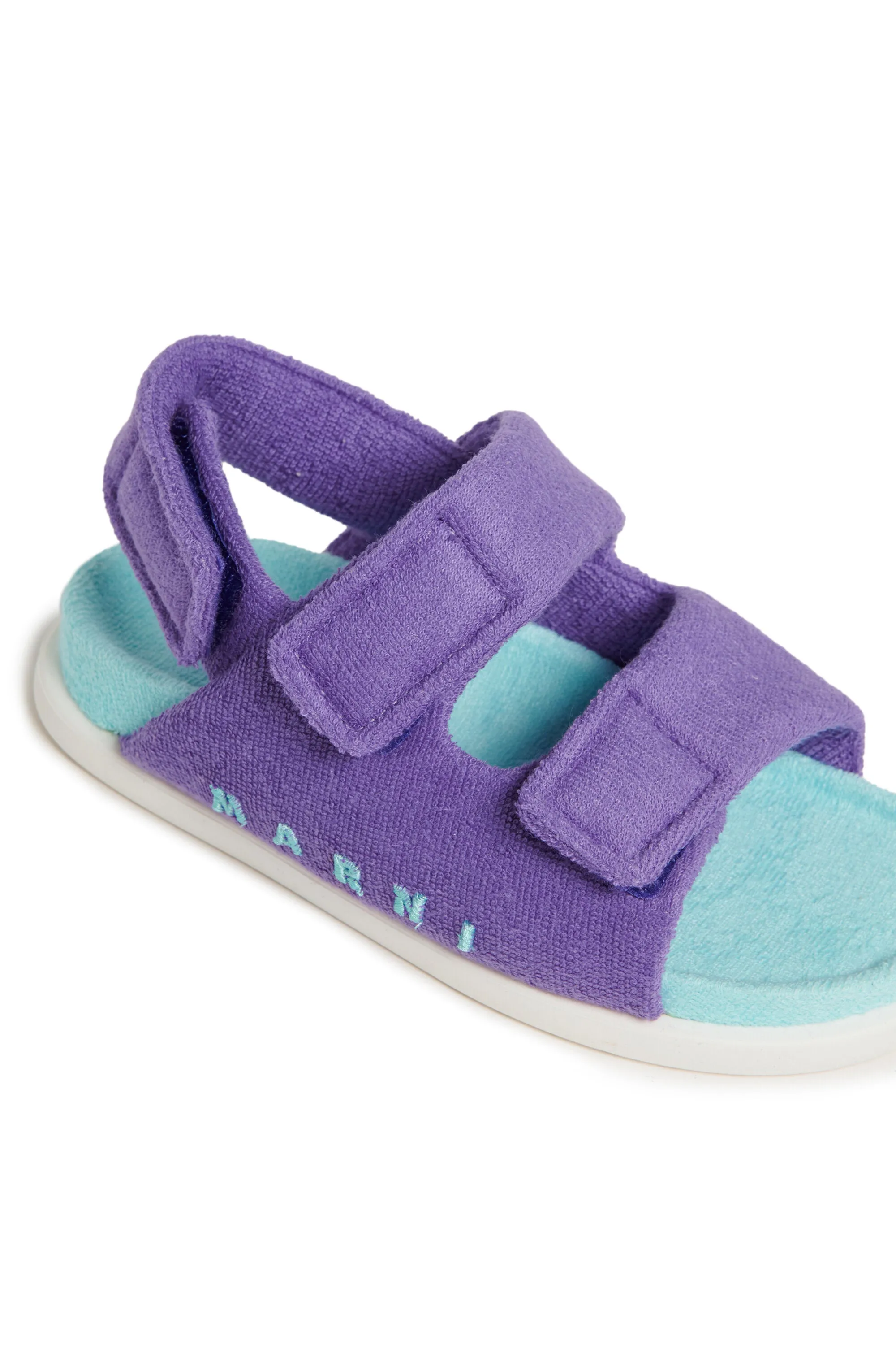 Branded terry fussbett sandals