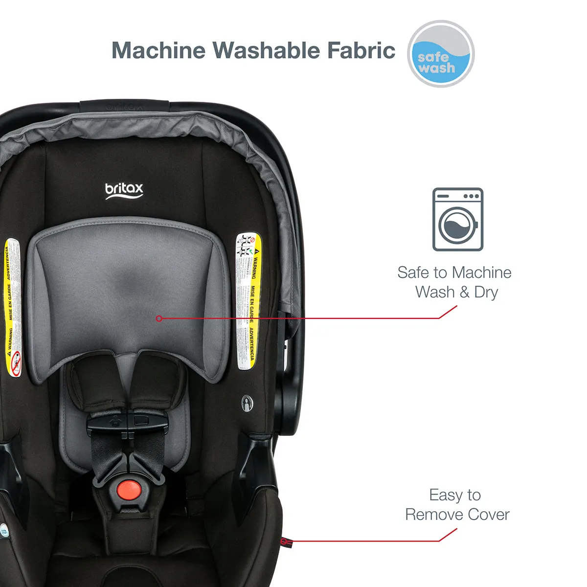 Britax B-Lively & B-Safe Gen2 Travel System - Greystone (SafeWash)