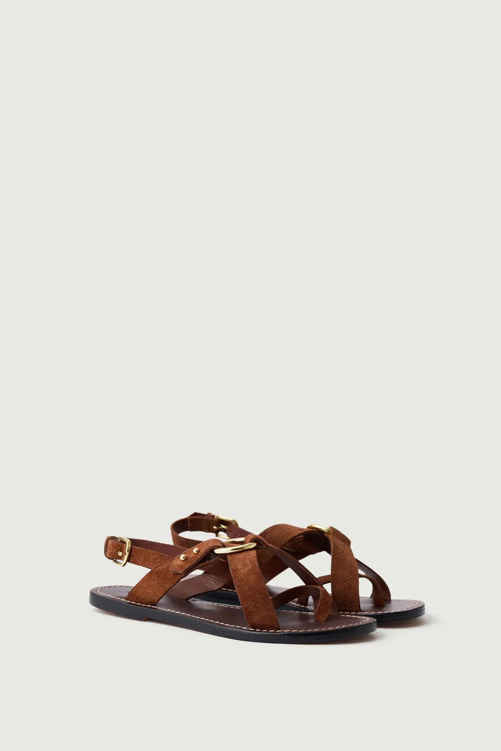 BROWN FLORENCE SANDALS