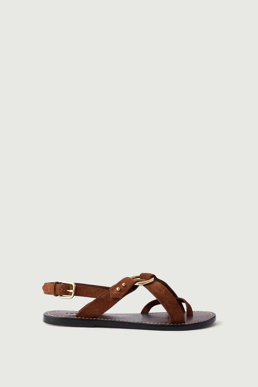 BROWN FLORENCE SANDALS