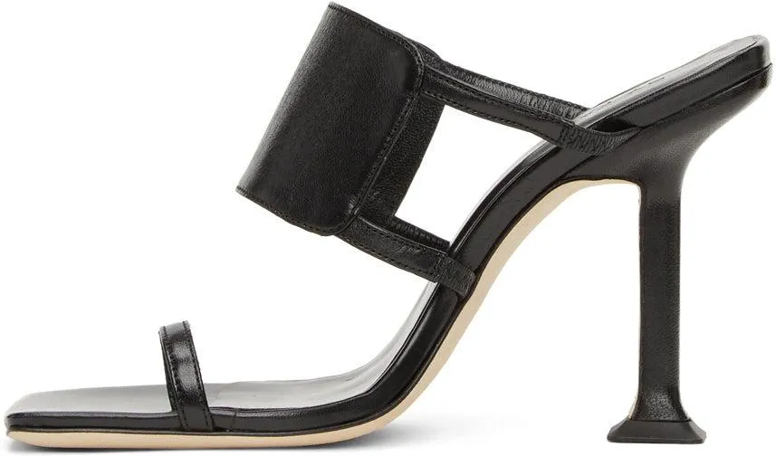 BY FAR Black Gigi Heeled Sandals