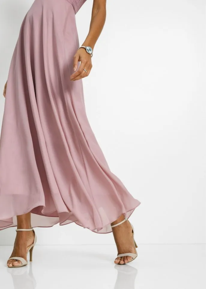 Chiffon dress with sequin embroidery Bpc Selection