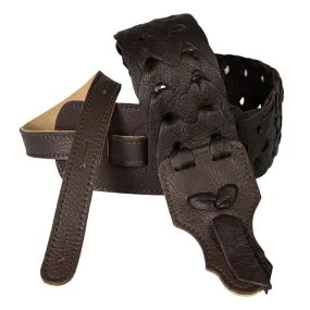 Franklin Strap Link Glove Leather Straps - 3” Garment Leather Links - Chocolate