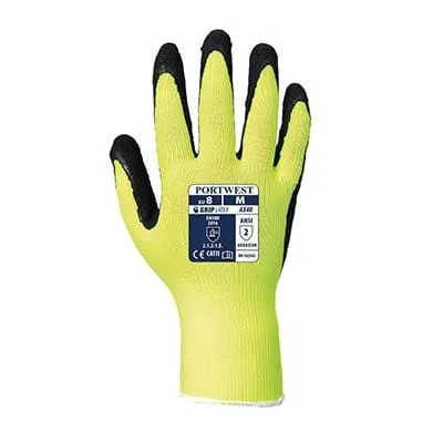 Hi-Vis Grip Glove Latex - All Sizes