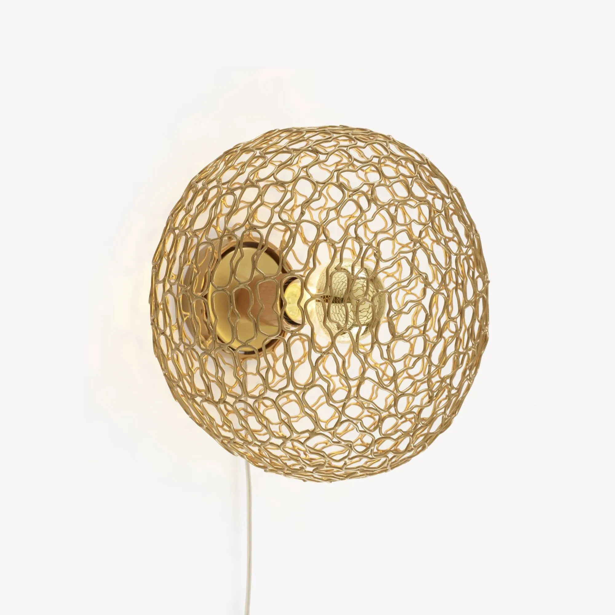 Jali Wall Light Brass Grille