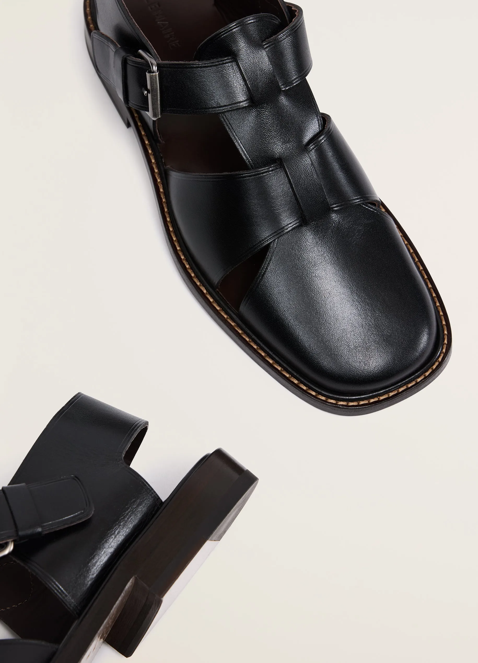 Lemaire Fisherman Sandal (Black)