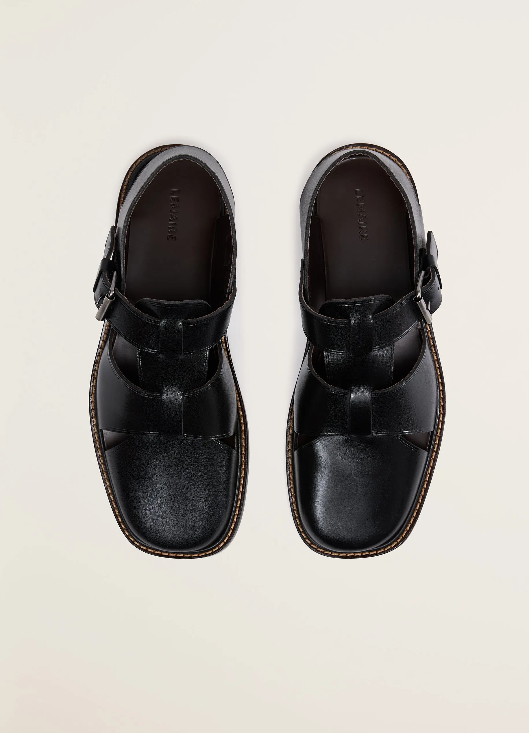 Lemaire Fisherman Sandal (Black)