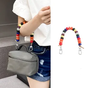 Longchamp Le Pliage Mini Colorful Beaded Handbag Decorative Chain, Bag Replacement Strap, Acrylic Bag Chain.