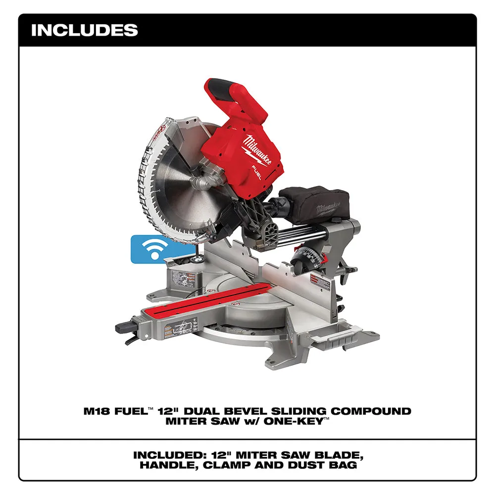 Milwaukee 2739-80 M18 18V 12" Cordless Miter Saw - Bare Tool - Recon