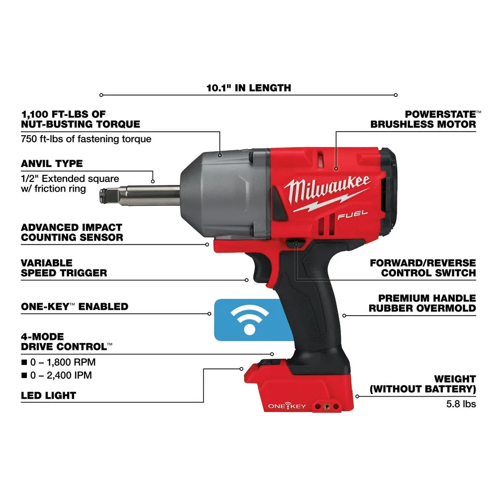Milwaukee 2769-80 M18 FUEL 18V 1/2" Anvil Impact Wrench - Recon - Bare Tool