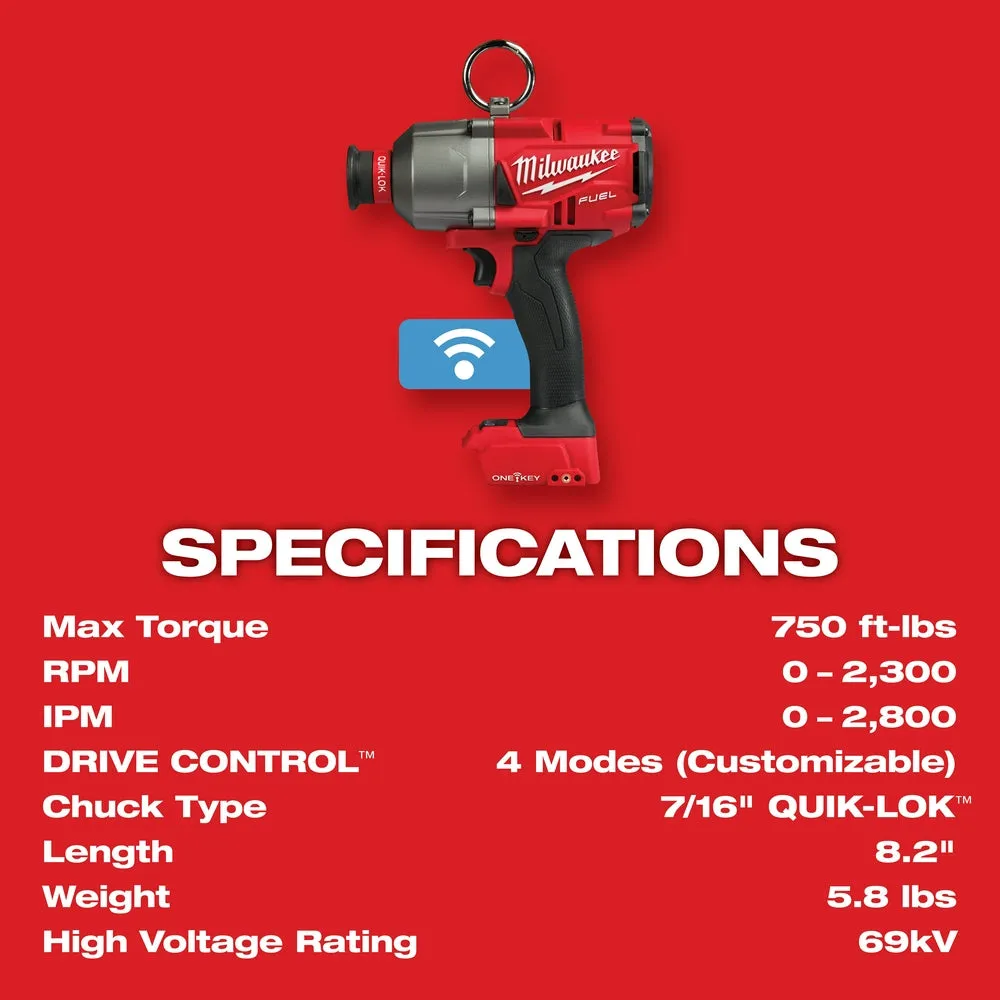 Milwaukee 2865-20 M18 FUEL 18 Volt 7/16 Inch Hex Utility Impact Wrench-Bare Tool