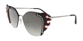 Prada  PR59VS 4275O0 ABSOLUTE Silver/Black Orange Cateye  Sunglasses