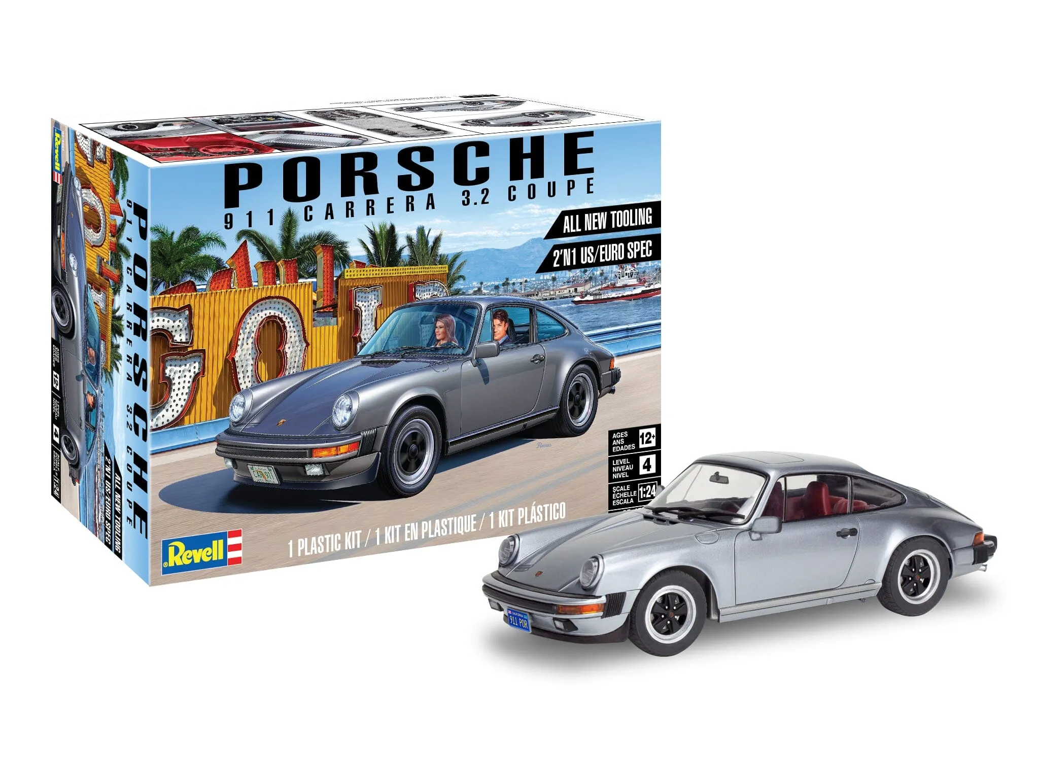 Revell Porsche 911 Carrera 3.2 Coupe 1:24 4521 Plastic Model Kit