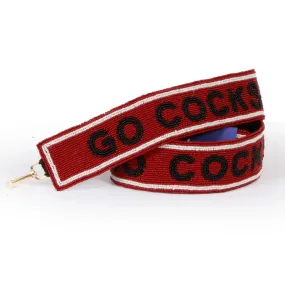 SOUTH CAROLINA GAMECOCKS BEADED PURSE STRAP